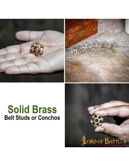 Set 5 medieval flowers for belts and...