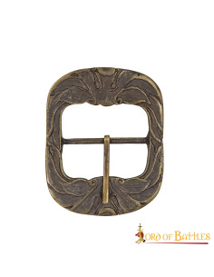 Set of 3 aged medieval belt buckles 2