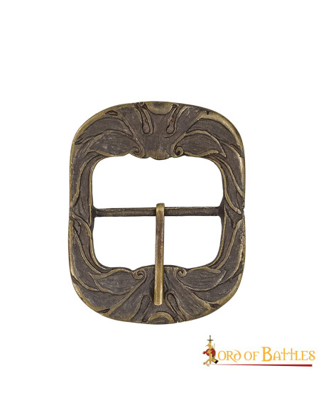 Set of 3 aged medieval belt buckles