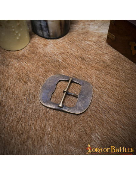 Set of 3 aged medieval belt buckles