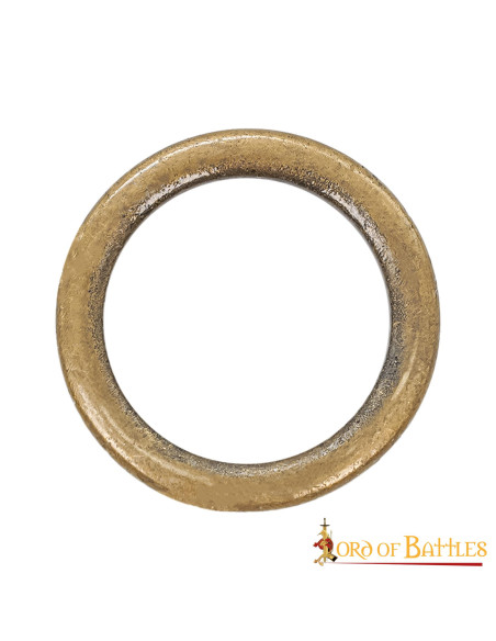 Set of 5 aged brass rings for...