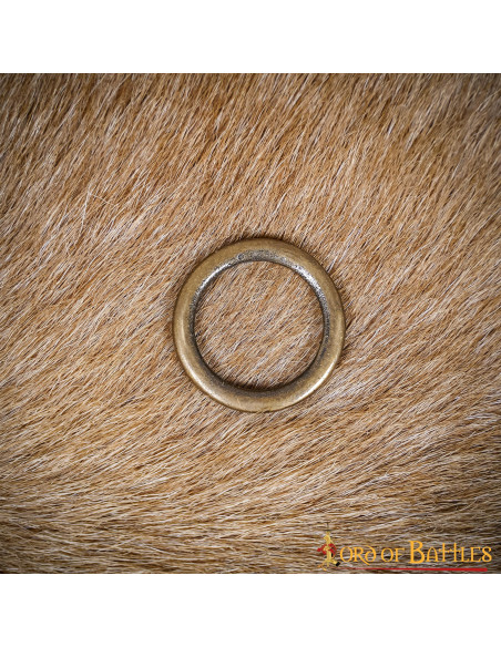 Set of 5 aged brass rings for...