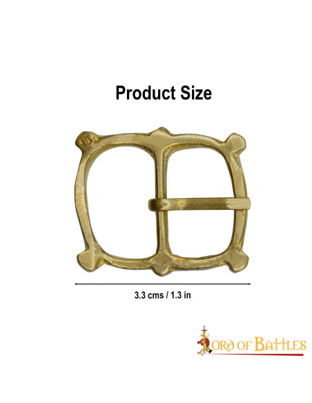 Set of 5 medieval brass buckles for... Set of 5 medieval brass buckles for...