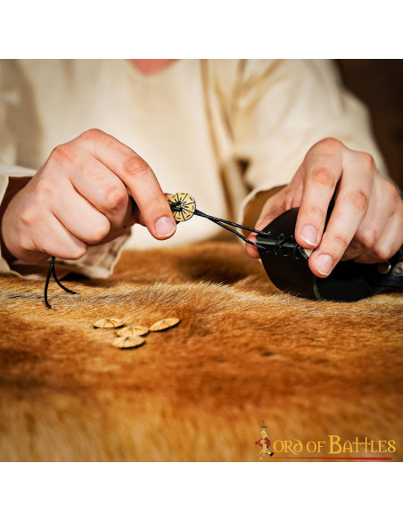 Set 5 medieval horn horn buttons