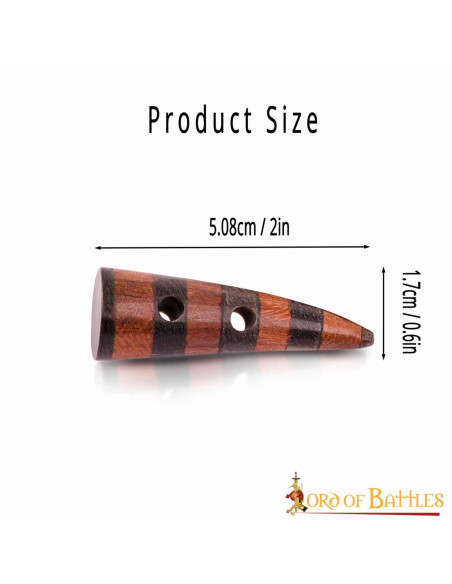 Set of 5 decorated horn clasps for...