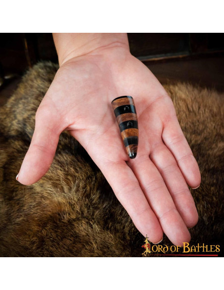 Set of 5 decorated horn clasps for...