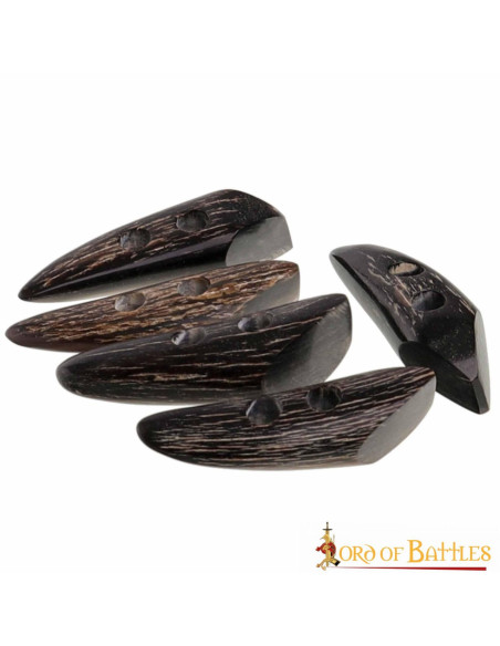 Set of 5 horn clasps with 2 holes for...