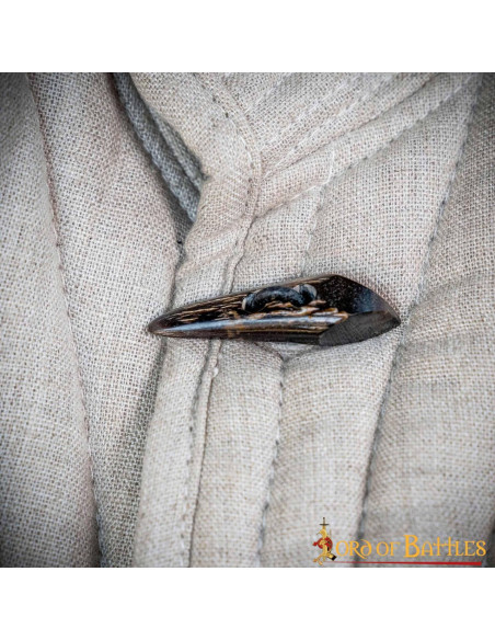 Set of 5 horn clasps with 2 holes for...