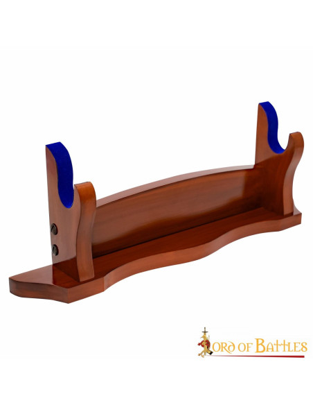 Wooden support for katana, ax or sword