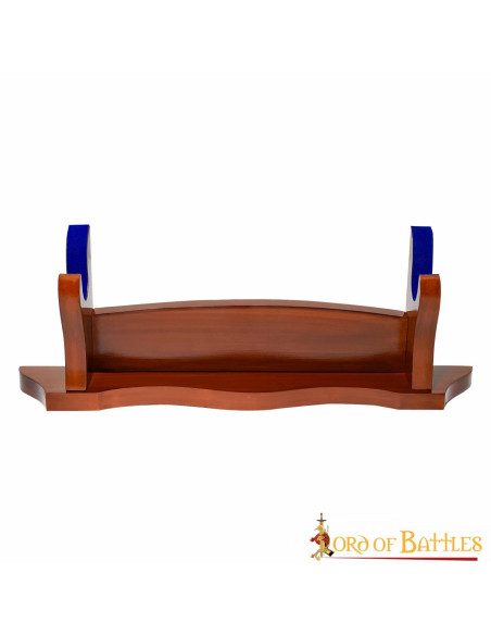 Wooden support for katana, ax or sword