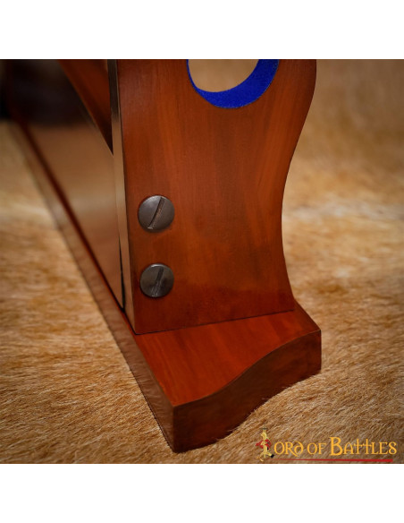 Wooden support for katana, ax or sword