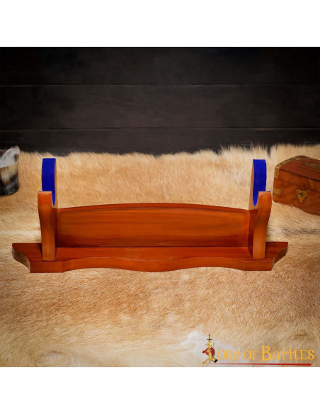 Wooden support for katana, ax or sword