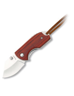 Clear stamina handle short knife, blade 4.5 cm.