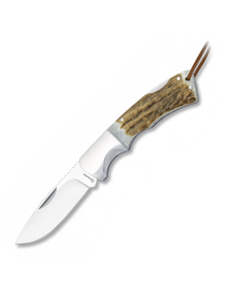 Deer antler handle knife and steel...