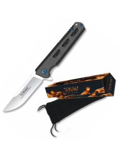 TOKISU pocket knife with velvet sheath, blade 8.6 cm.