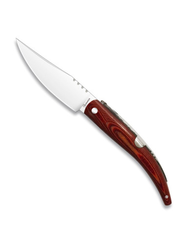 Classic red billet wood pocket knife
