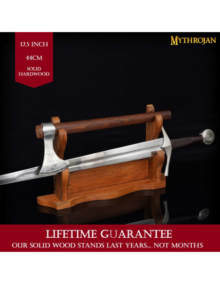 Wooden desktop support for 2 weapons