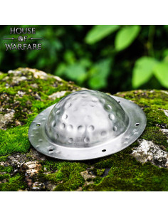 Silver umbo for viking shields in steel 2