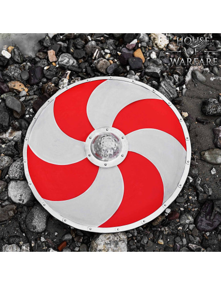 Silver umbo for viking shields in steel Silver umbo for viking shields in steel