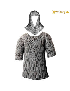 Chainmail set with polished zinc finish executioner (size M)
