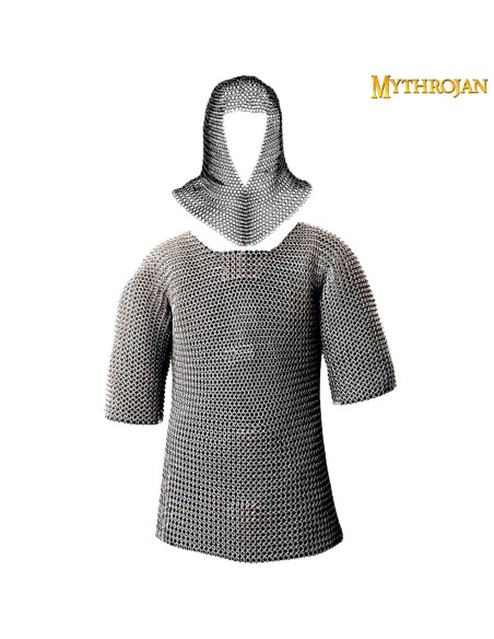 Chainmail set with polished zinc...