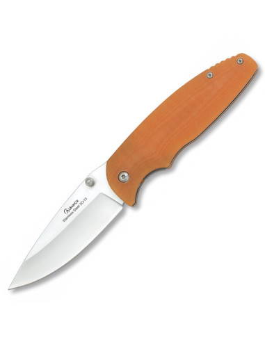 Albainox G10 orange mikarta pocket knife
