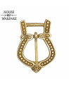 Small medieval brass belt buckle