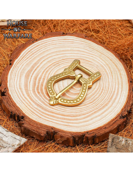 Small medieval brass belt buckle Small medieval brass belt buckle