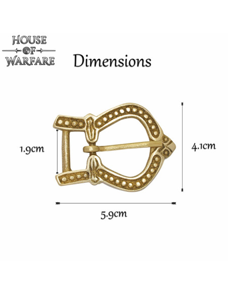 Small medieval brass belt buckle Small medieval brass belt buckle