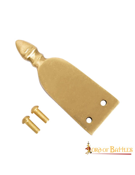 Closure of medieval belt in brass...