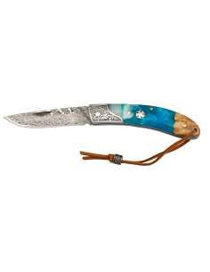 Damascus steel knife, 73 layers