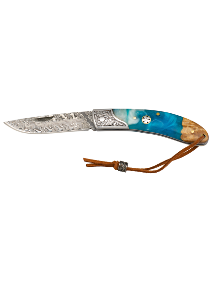 Damascus steel knife, 73 layers