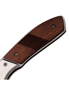 Red wood handle knife with 420 stainless steel blade 2