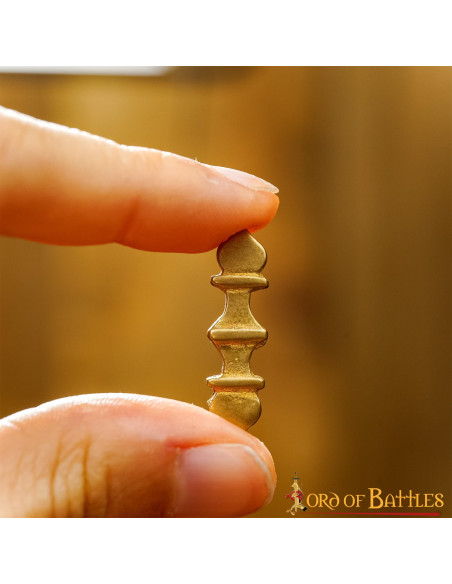 Set of 5 brass ornaments for medieval...