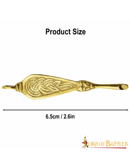 Set of 2 viking brass ear cleaners