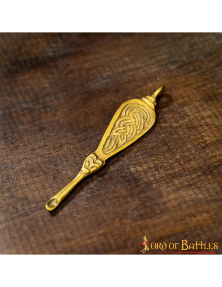 Set of 2 viking brass ear cleaners