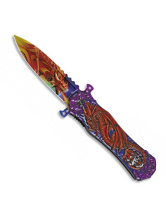 Assisted knife Albainox dragon fantasy