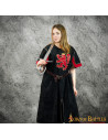 Black medieval tunic with rampant lion