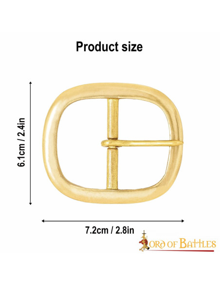 Medieval oval belt buckle (6.1x7.2 cm.)) Medieval oval belt buckle (6.1x7.2 cm.))