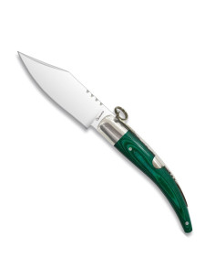 Green bolster and ring pocket knife (19 cm.)