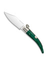 Green bolster and ring pocket knife (19 cm.)