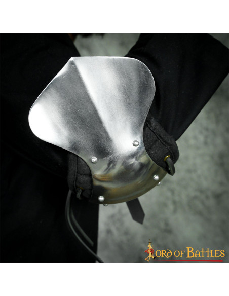 Padded steel elbow braces for...