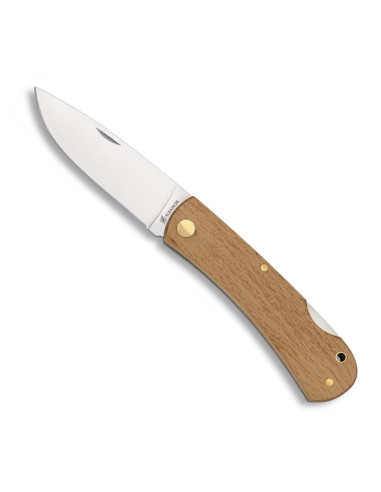 Albainox pocket knife in natural wood (17 cm.)
