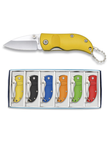 Collection of 6 colored knives (11 cm.)