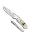 Deluxe fisherman's knife, decorated ABS handle
