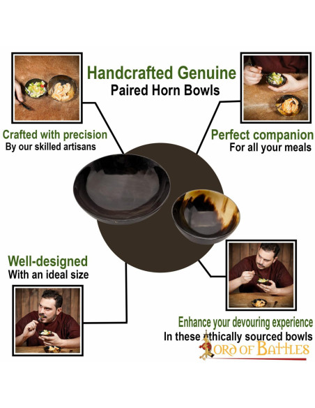 Set 2 Viking-medieval bowls to eat