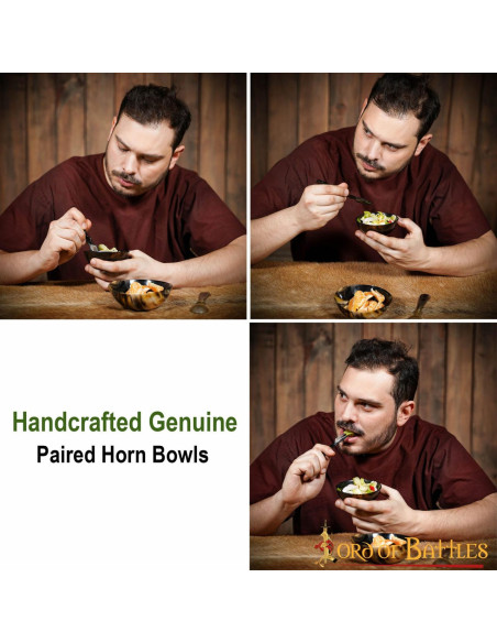 Set 2 Viking-medieval bowls to eat