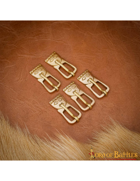 Set of 5 Celtic or Viking buckles for...