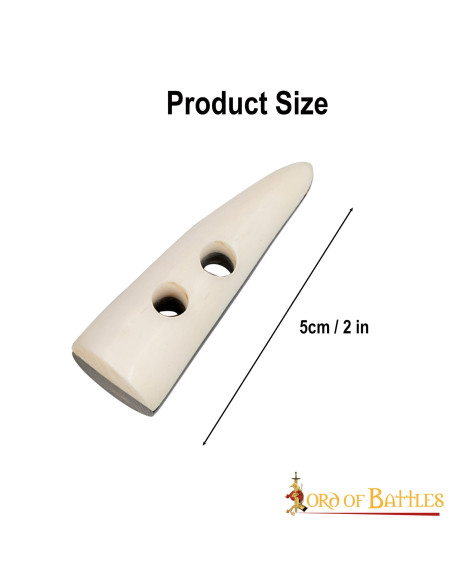 Set of 5 medieval two-tone horn closures