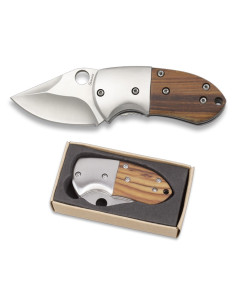 Albainox pocket knife wood with box (11.6 cm.)